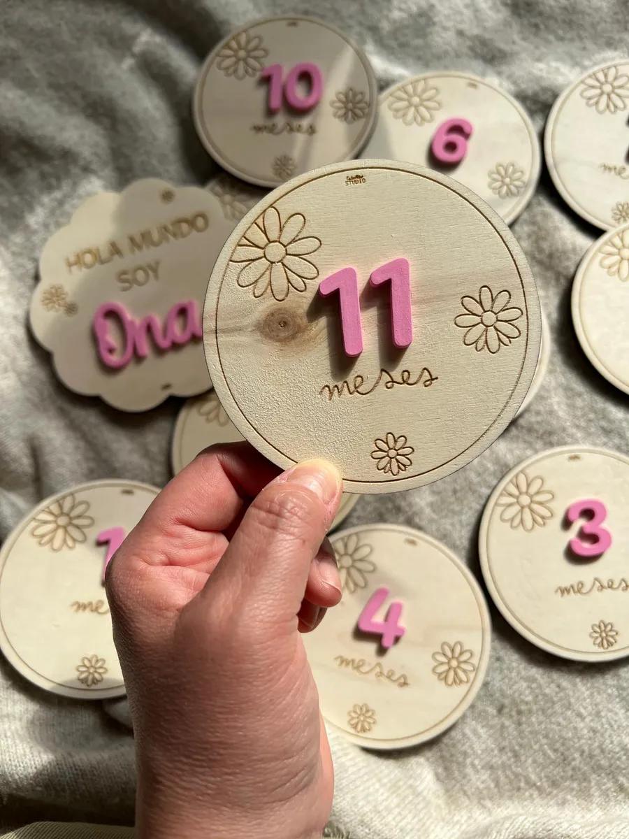 Discos de meses personalizados vista 1