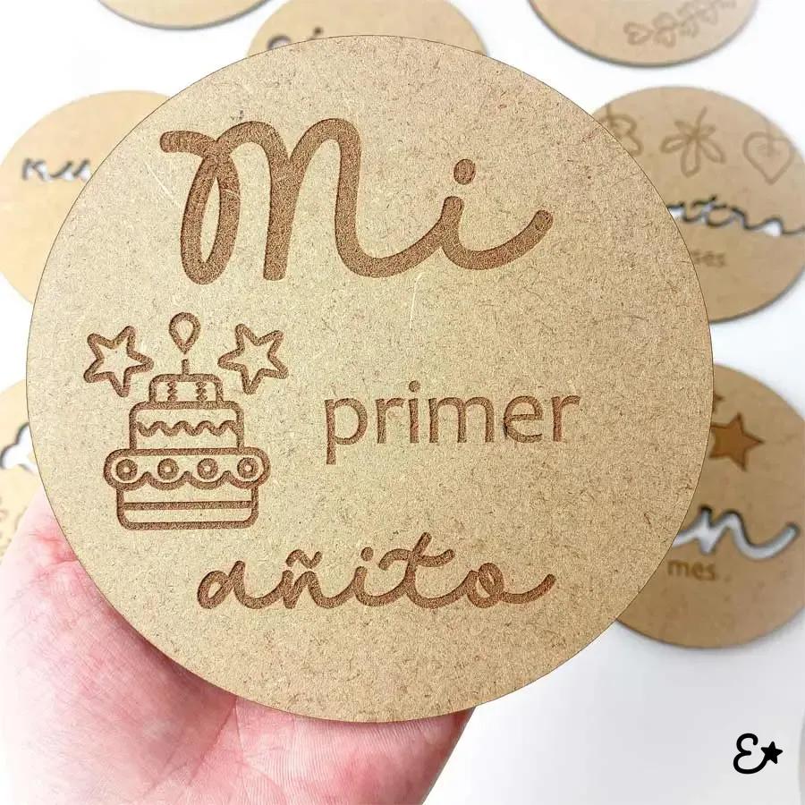 Discos de meses personalizados vista 3
