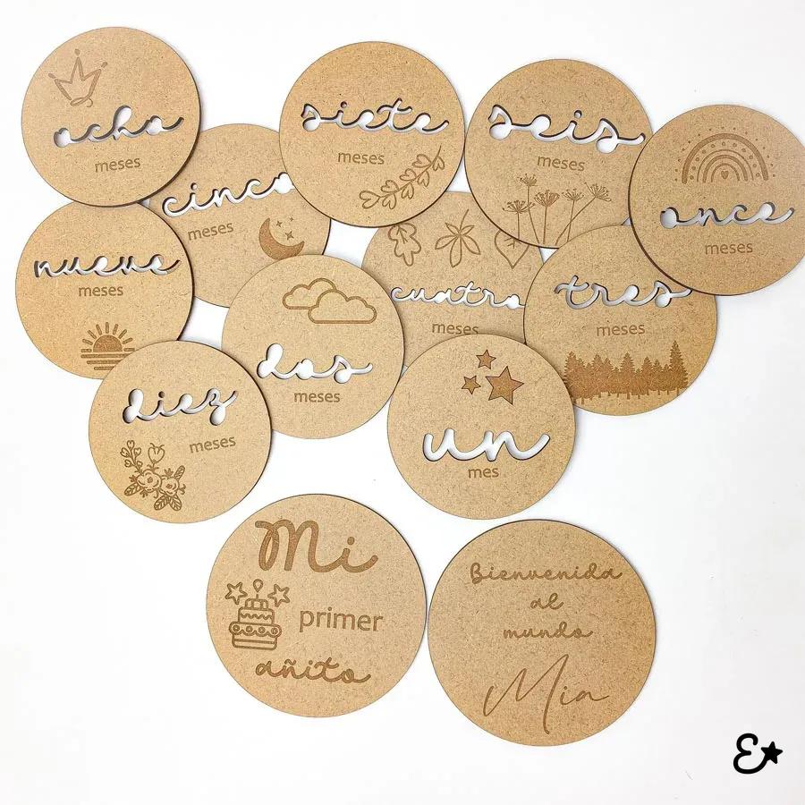 Discos de meses personalizados vista 2