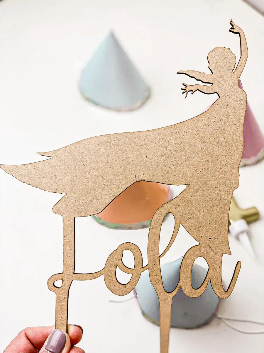 Cake topper madera vista 2