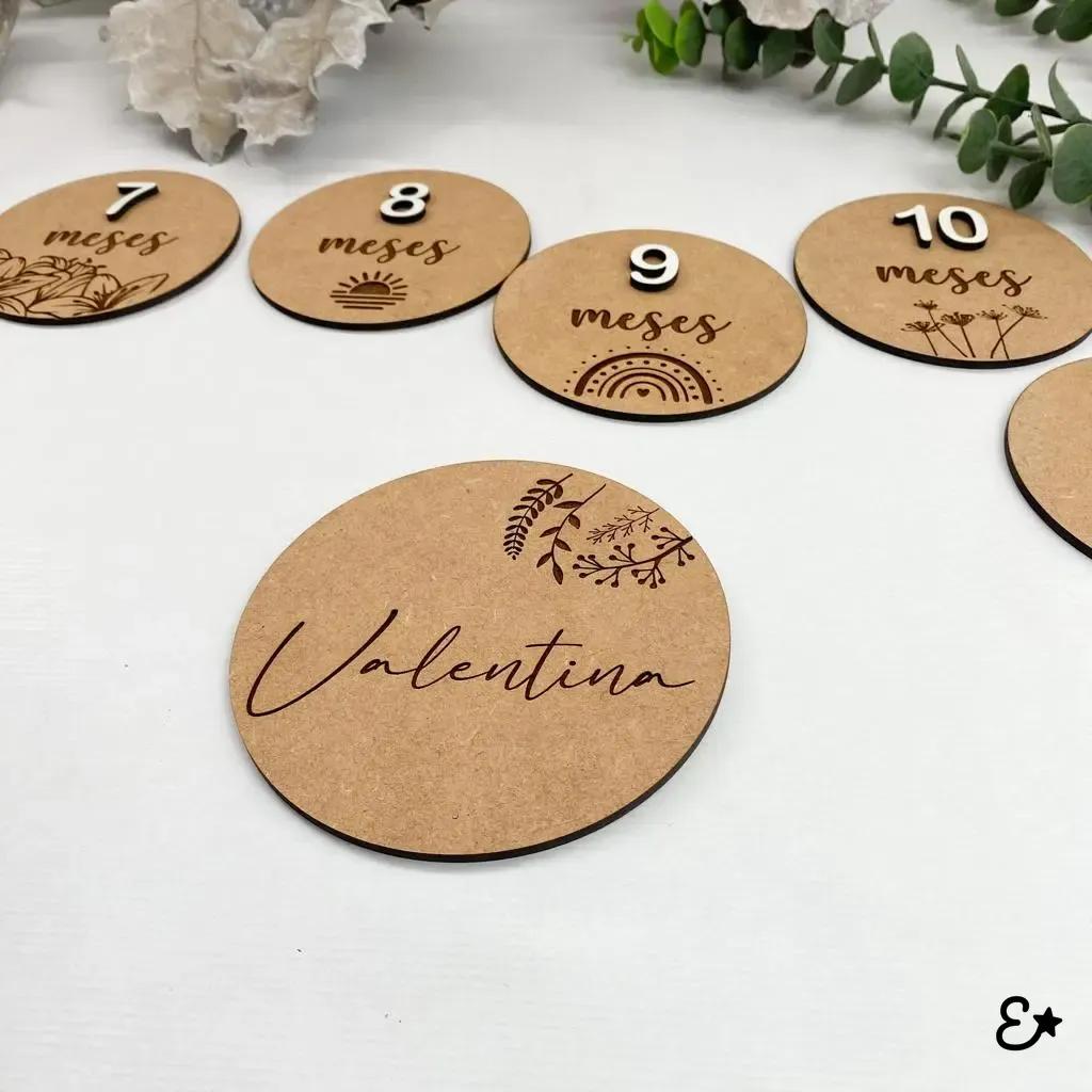 Discos de meses personalizados vista 6