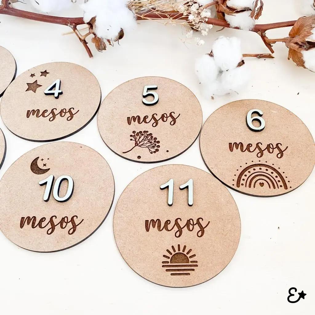 Discos de meses personalizados vista 5