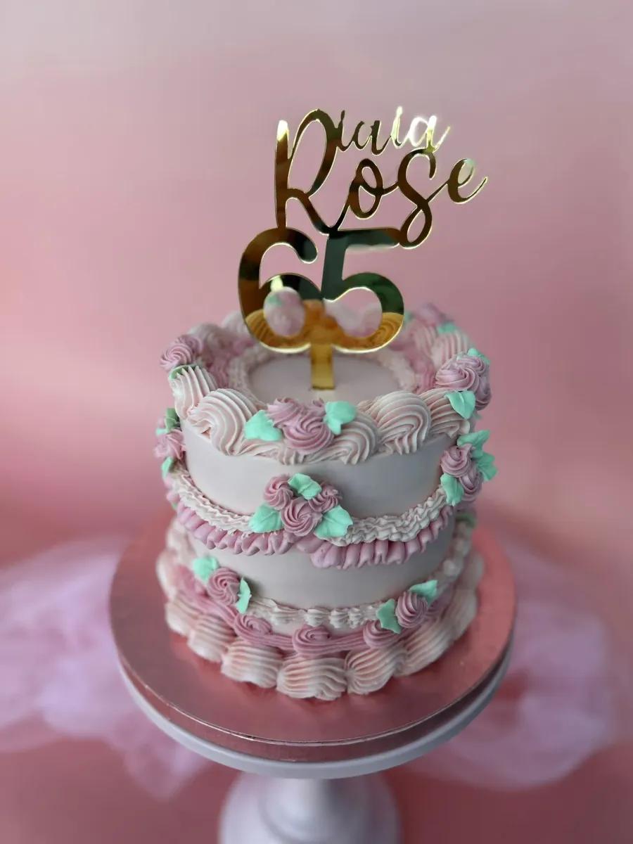Cake topper metacrilato vista 4