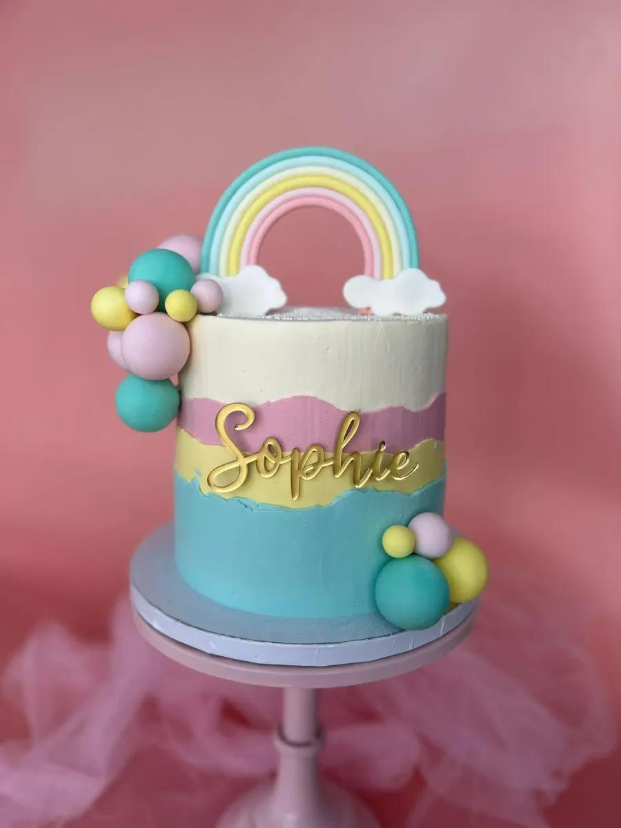 Cake topper metacrilato vista 3