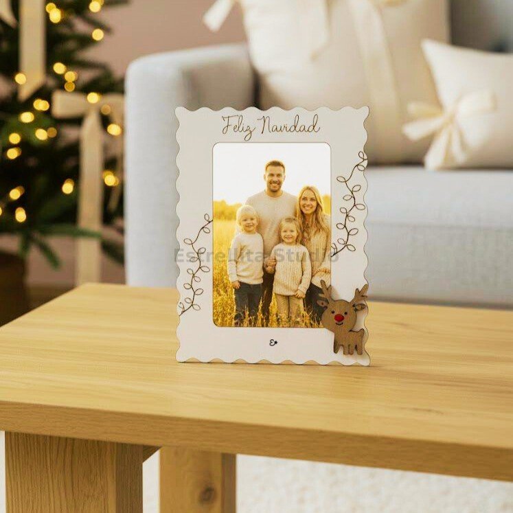 Marco de navidad 15x10 Rodolfo