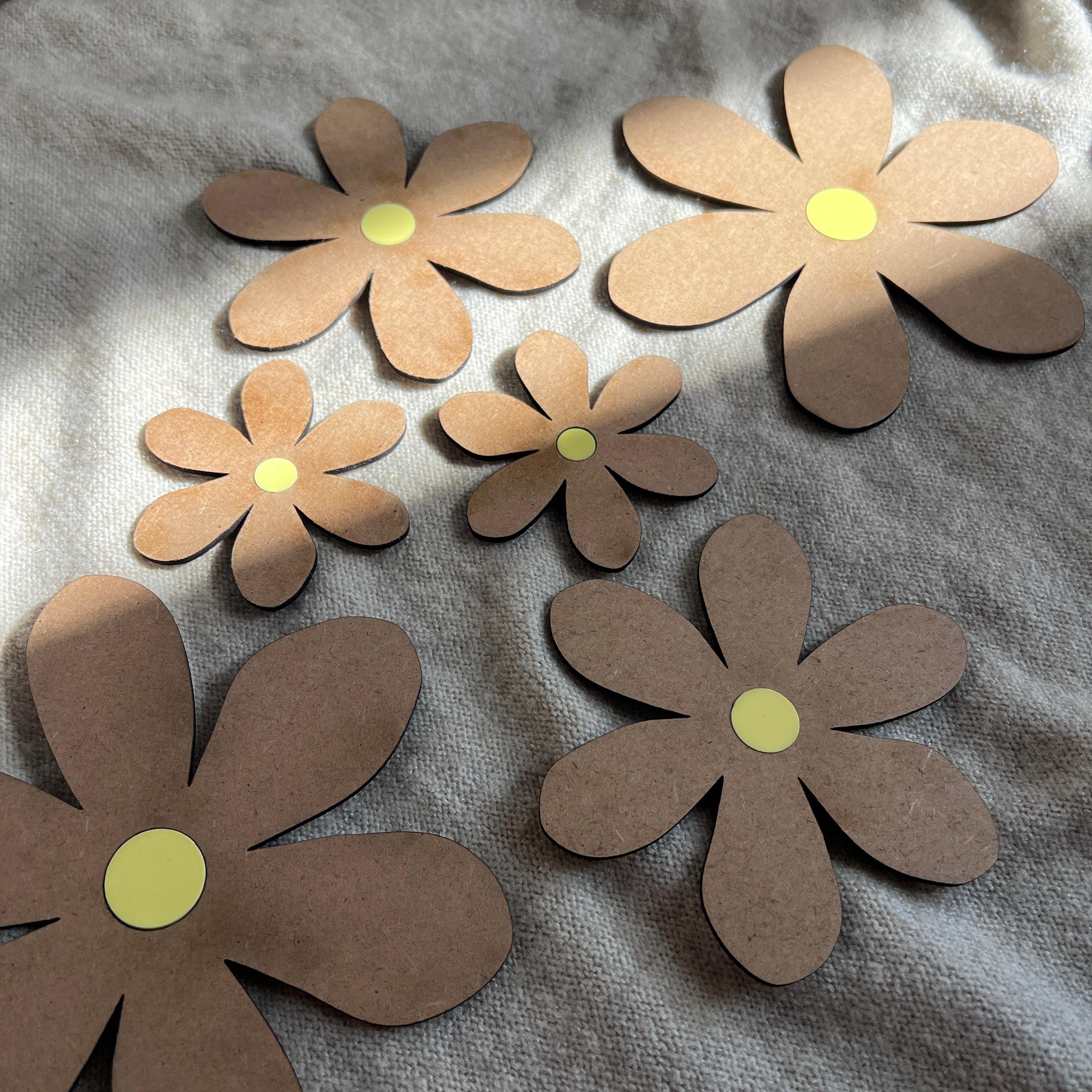 Margaritas de madera