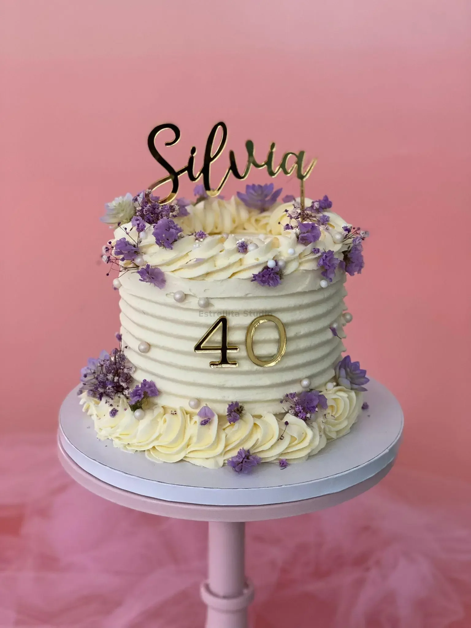 Cake topper metacrilato