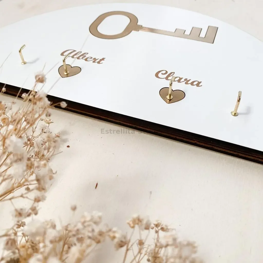 Porta llaves media luna