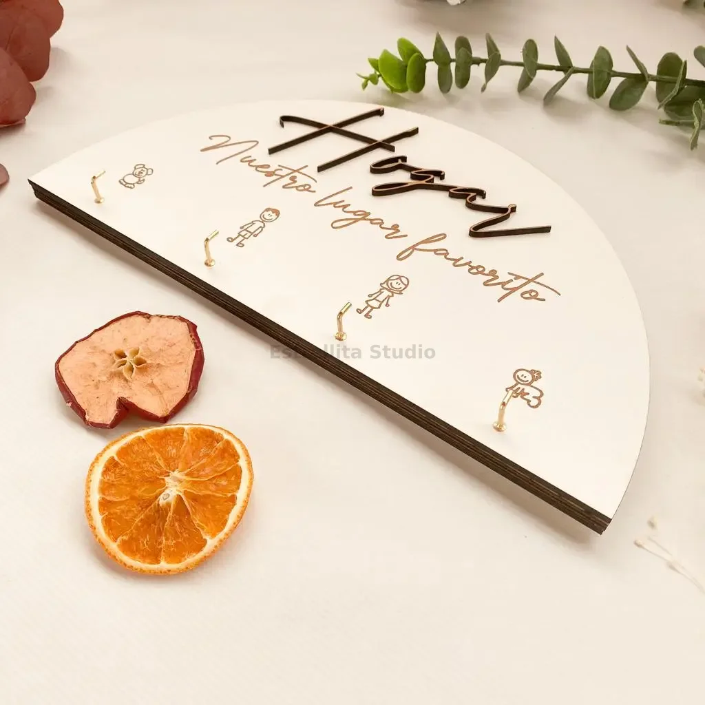 Porta llaves media luna