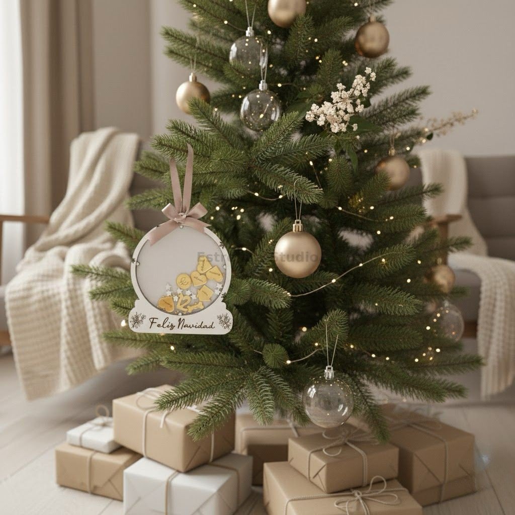 Bola esfera “Feliz Navidad”